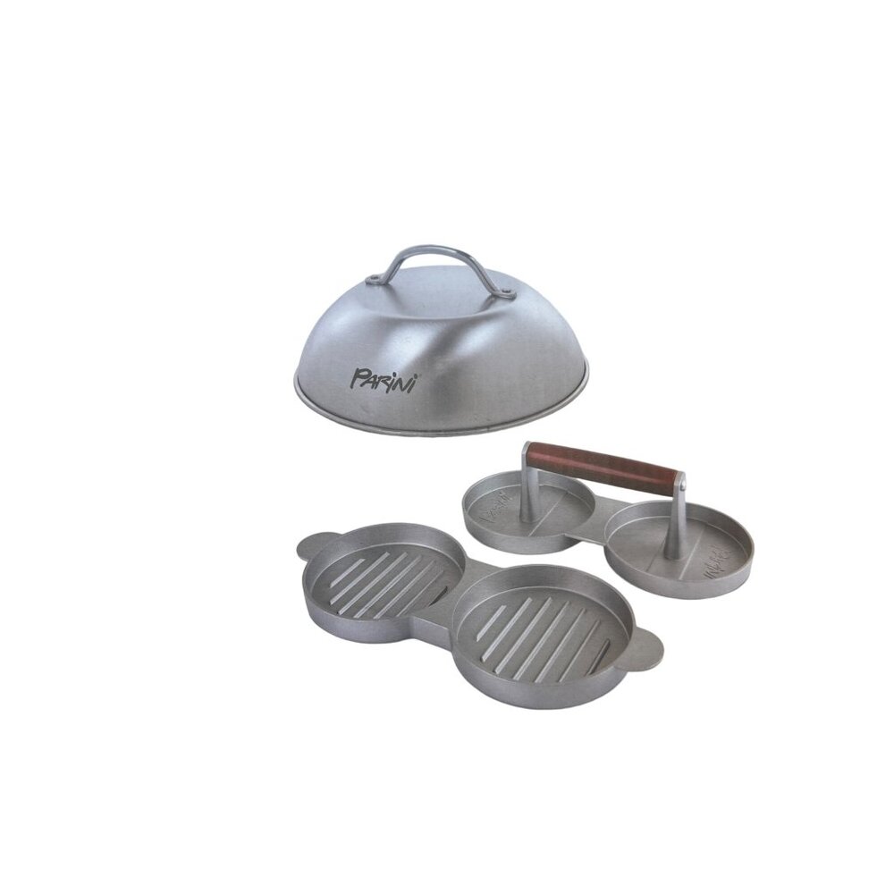 Parini grilling double cheese press and cheese melting dome 8.75 inches non stic